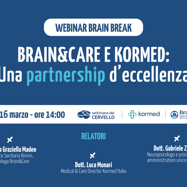 Brain&Care e Kormed: una partnership d’eccellenza